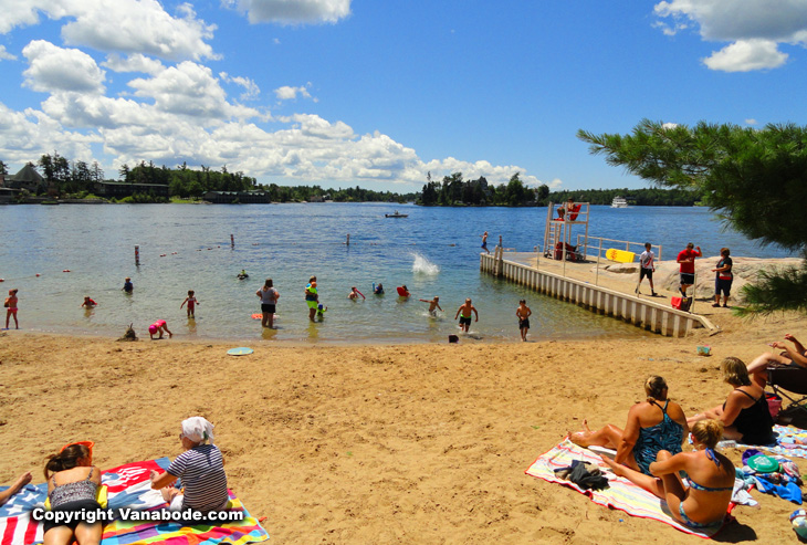 Thousand Islands Alexandria  beachfront park and sunbathing