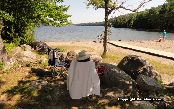 echo lake in acadia national park maine picture