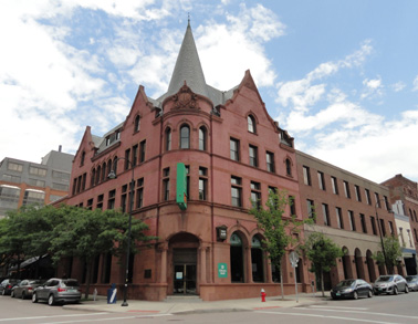 corner brick building burlington vermont picture