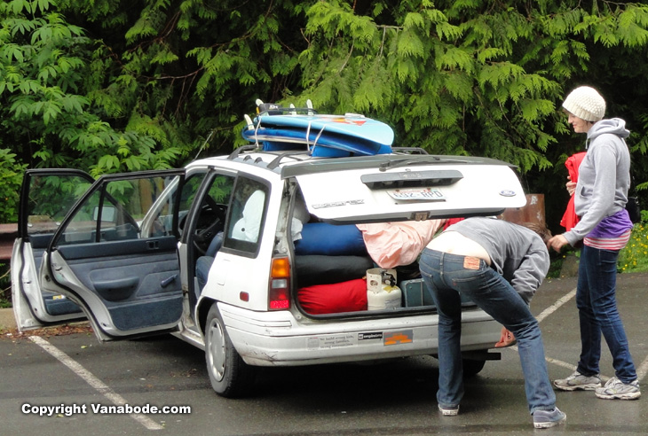 funny car camping picture