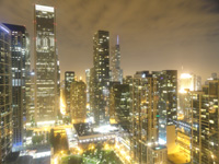 chicago at night