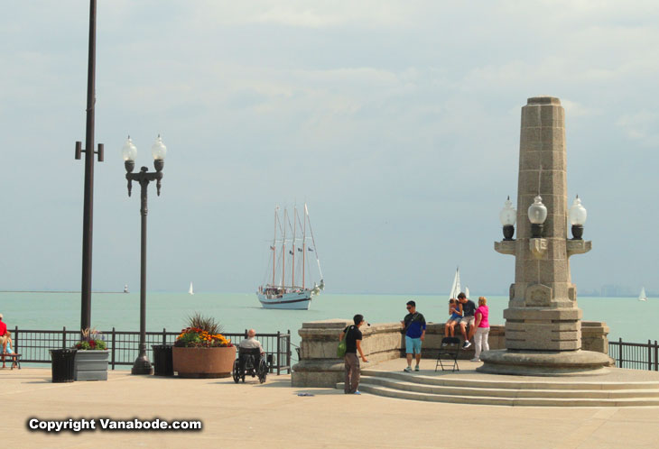 Chicago Navy Pier in August on our $20 a day road trip