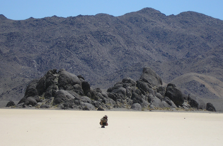 picture of jason at race track in death valley
