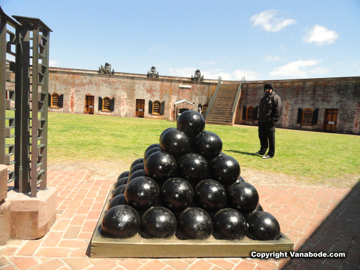 fort macon cannon balls