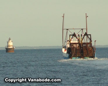 ships offshore from fort phoenix in massachusetts