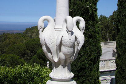 hearst castle marble lamp post picture