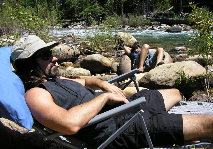 kings canyon river bathers picture