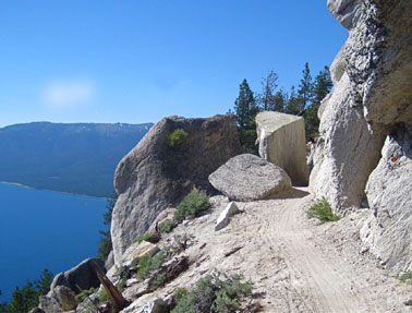 picture taken from flume trail lake tahoe