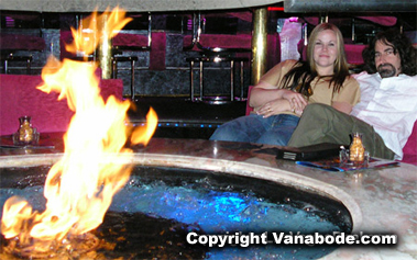 Las Vegas lounge photo at Peppermill is complete with fire and water.