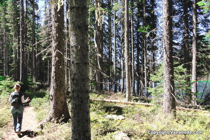 lightning lake hike picture canada