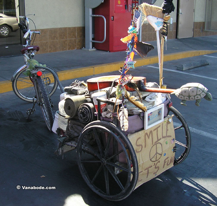 living on a bicycle - NOT recommended by author of Vanabode