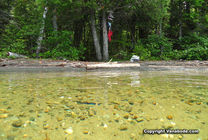 moosehead lake in maine we swim in the cold