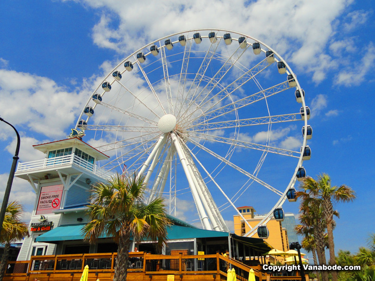 Myrtle Beach ferris wheel oceanfront