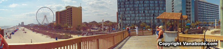 Myrtle Beach boardwalk and oceanfront activities picture