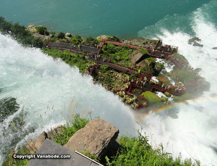 niagara falls from the top