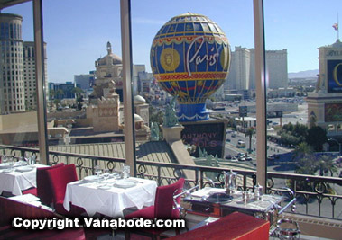 las vegas paris view out the window on the strip