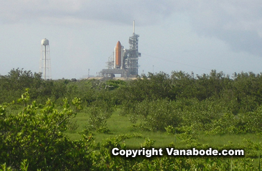 NASA's Space Shuttle launch pad in Florida from Playalinda Beach picture