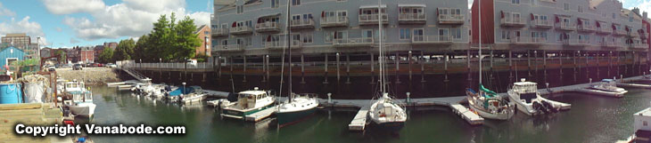 waterfront condos on the wharf in porland