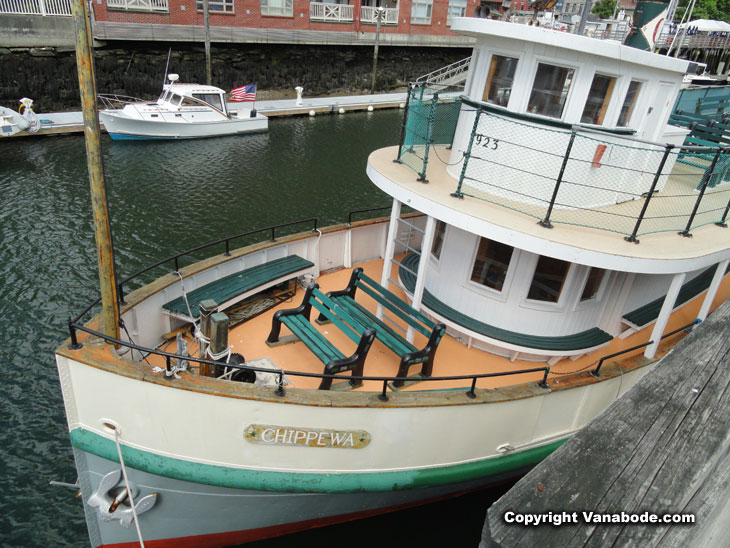 portland trawler chippewa in harbor