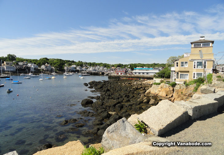 bay and marina in rockport