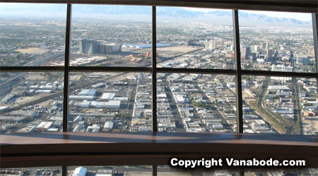 picture shows Stratosphere Hotel and Casino views from the tower