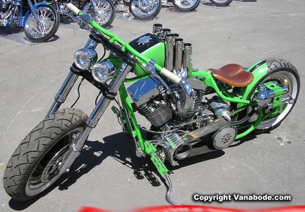 sturgis green vintage bike picture