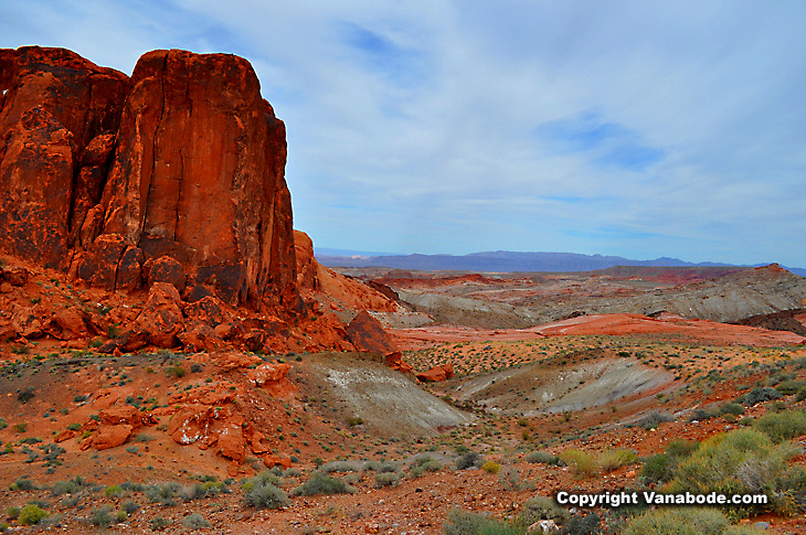 valley of fire state park red mountains picture