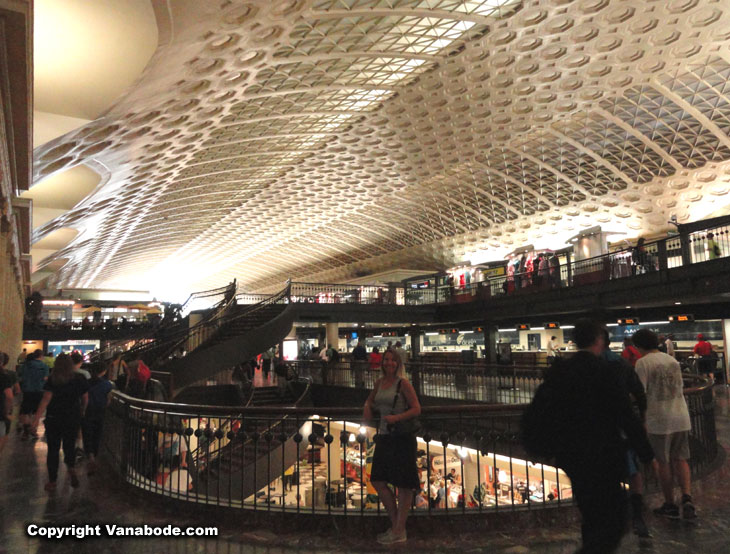 dc union station at night with full renovation in 2014