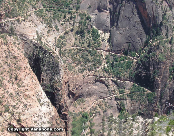 zion trail switchbacks picture