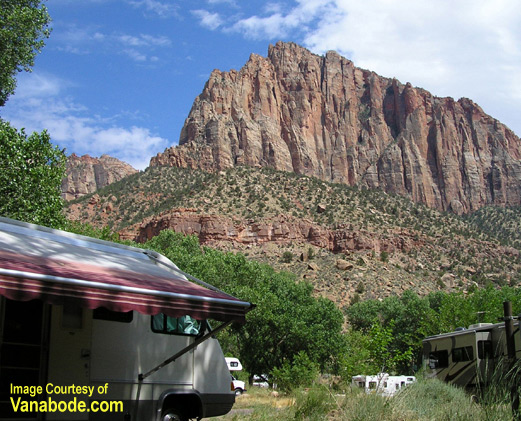 Zion National Park where we worked from our motorhome for a month while hiking and exploring during the day