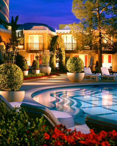 This Wynn Hotel Las Vegas image shows you the elegant private pool and cabanas for the ultimate in relaxation and privacy.